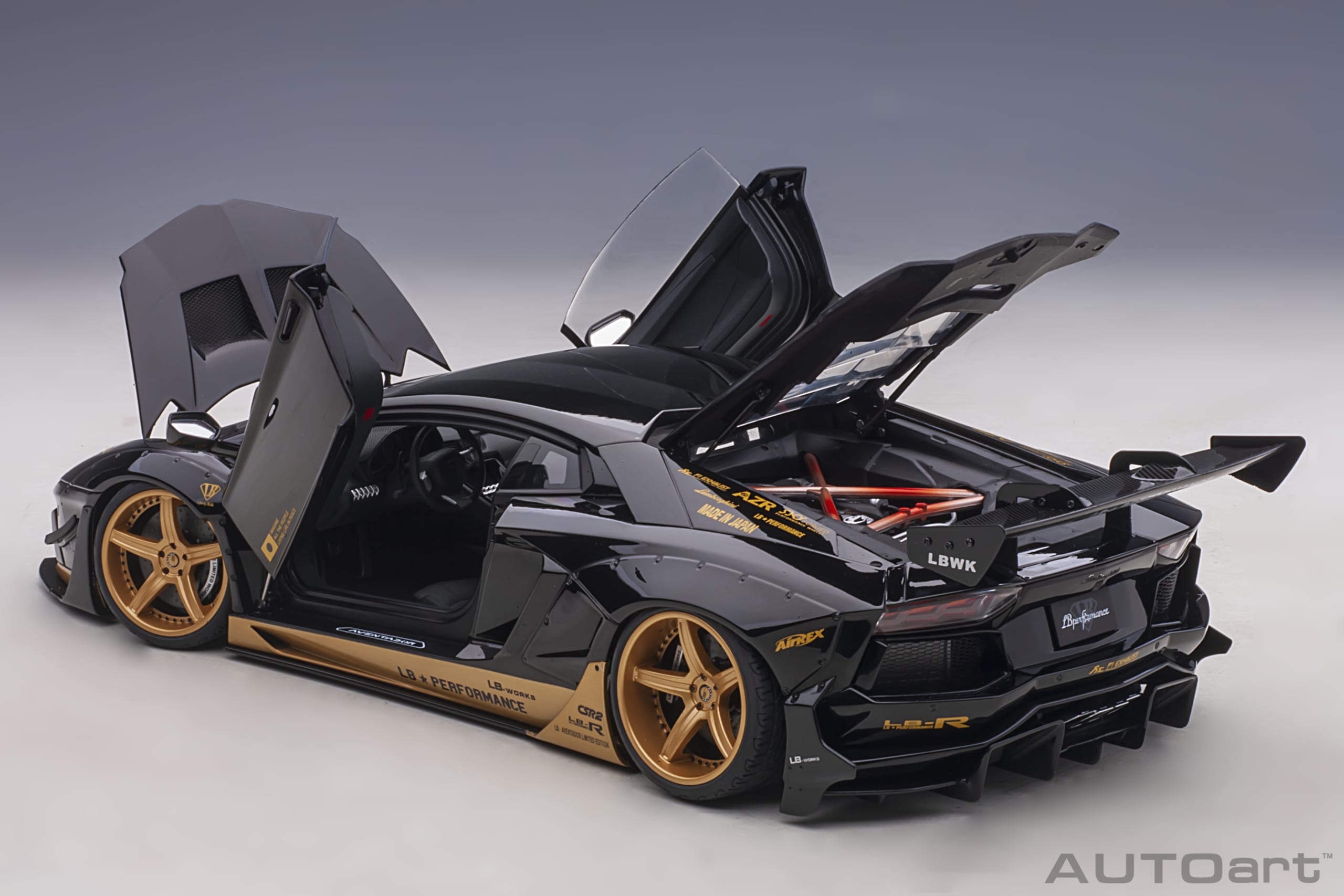 Liberty Walk LB-Works Lamborghini Aventador Limited Edition (Black) |  AUTOart
