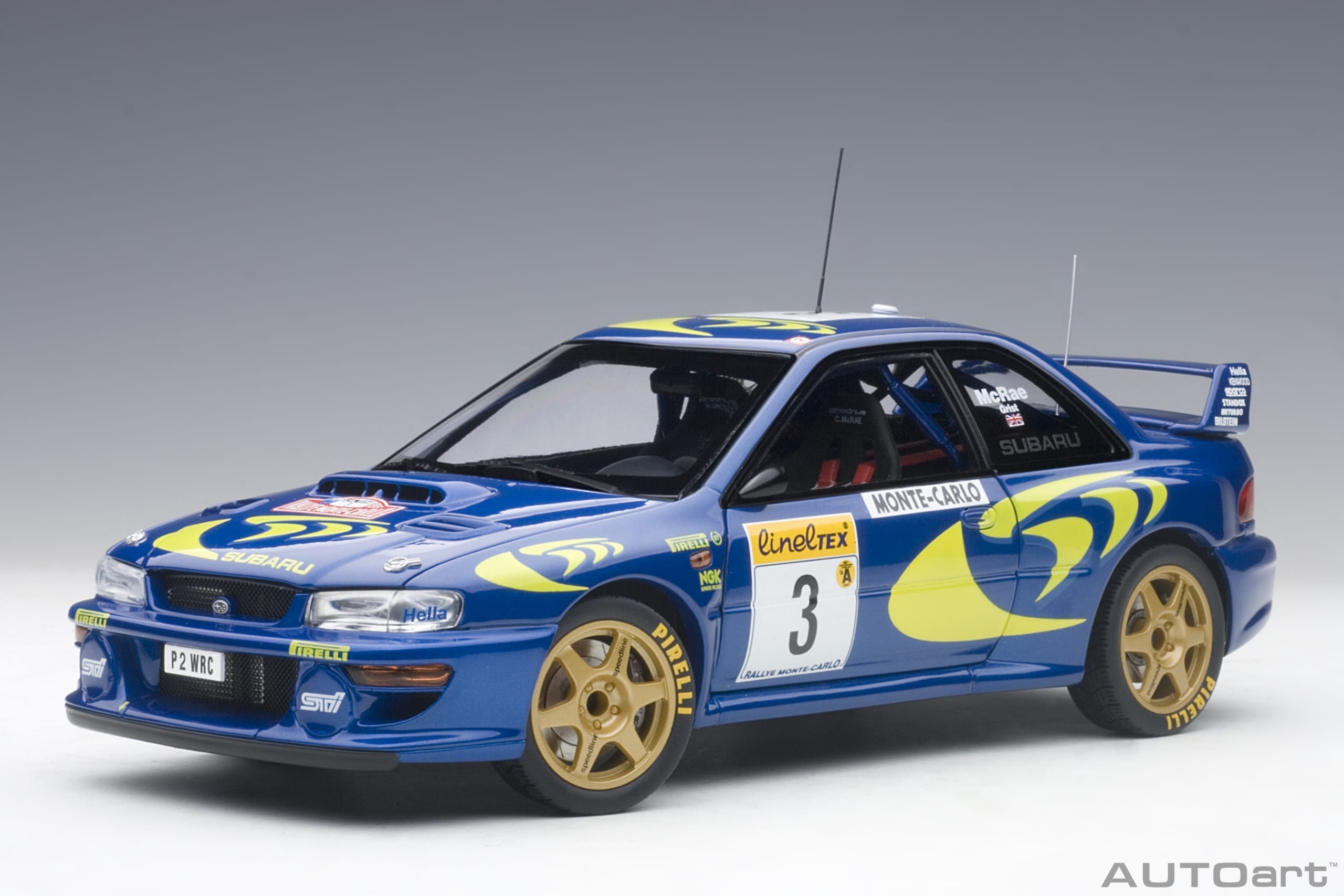 DECALS 1/18 REF 119 SUBARU IMPREZA WRC MC RAE RALLYE MONTE CARLO 1998 RALLY 