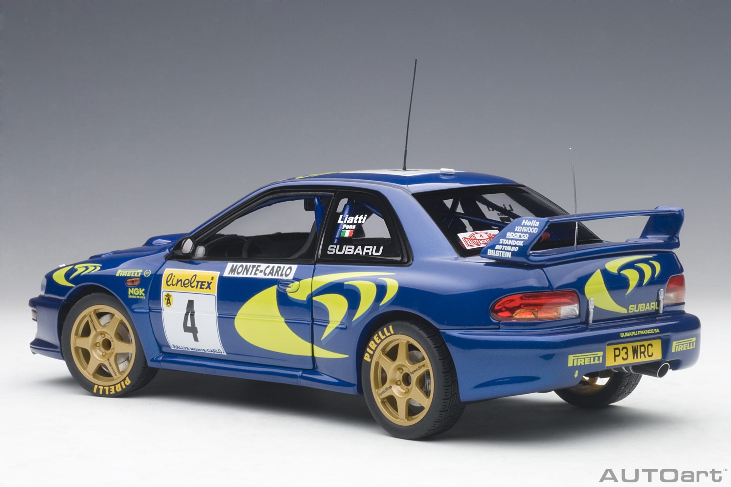 1/43 Subaru Impreza WRC Rallye Monte Carlo 1997 Liatti Pons IXO Altaya